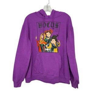 Disney Hocus Pocus Sanderson Sisters Purple Hoodie Sweatshirt Women's size XXL